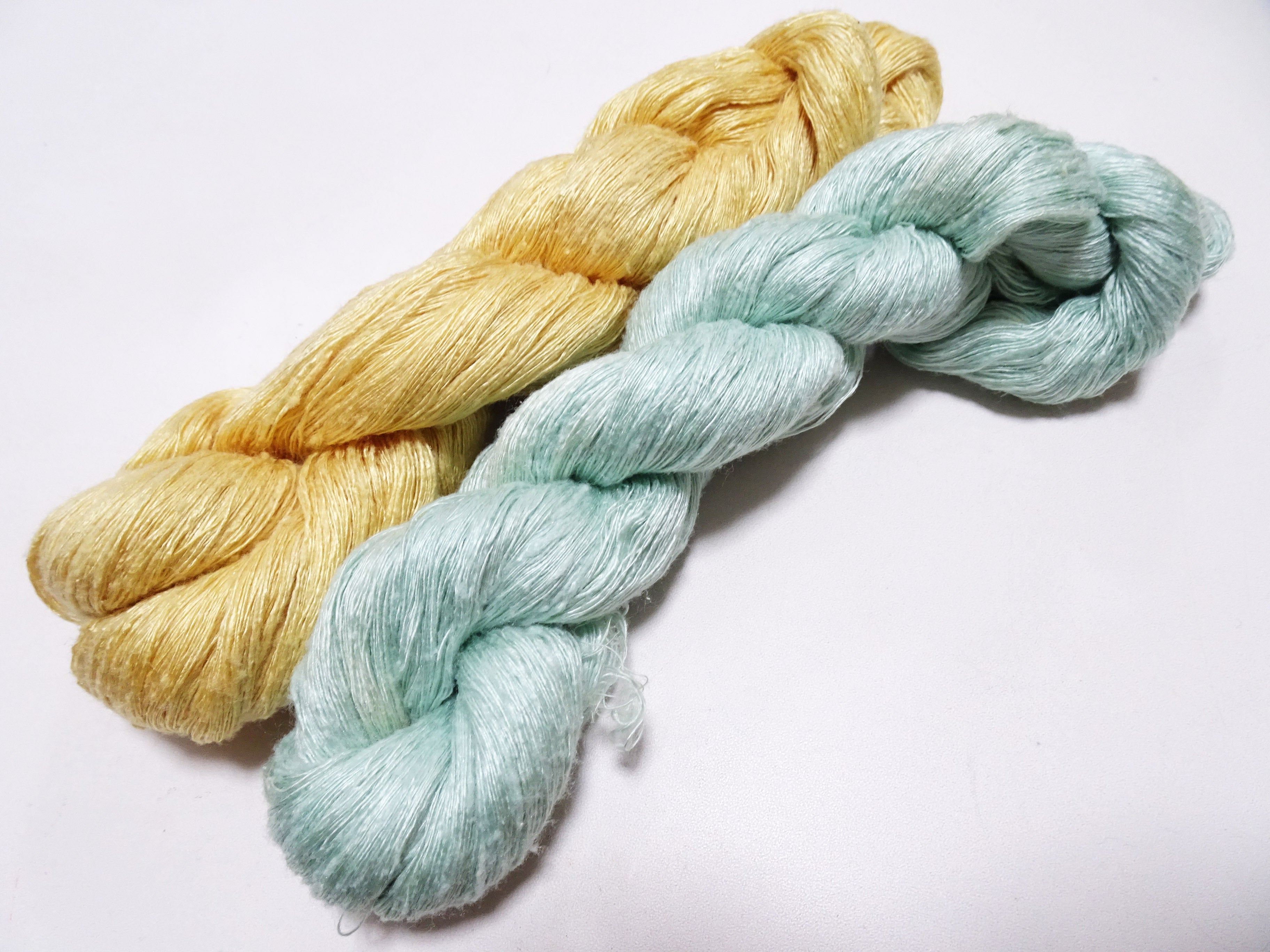 Japanese Vintage Mawata Tsumugi Fine Quality Silk Thread 2sets embroidery & Weave 17039