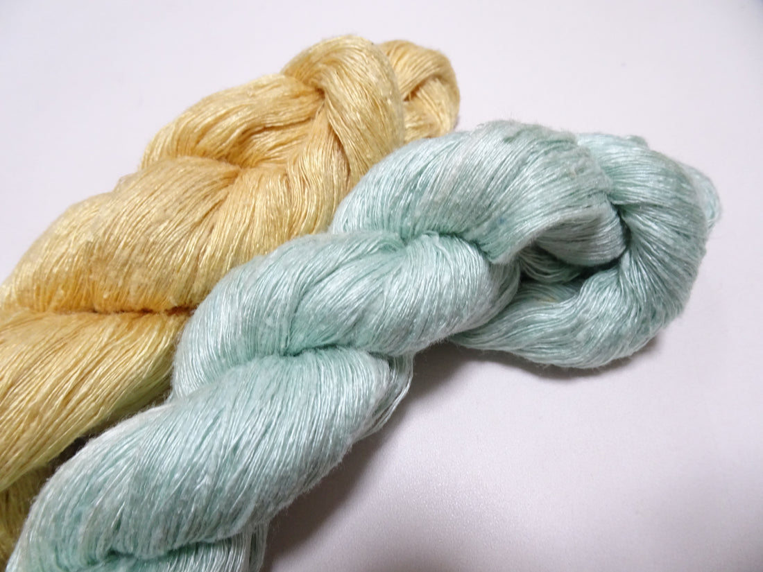 Japanese Vintage Mawata Tsumugi Fine Quality Silk Thread 2sets embroidery & Weave 17039