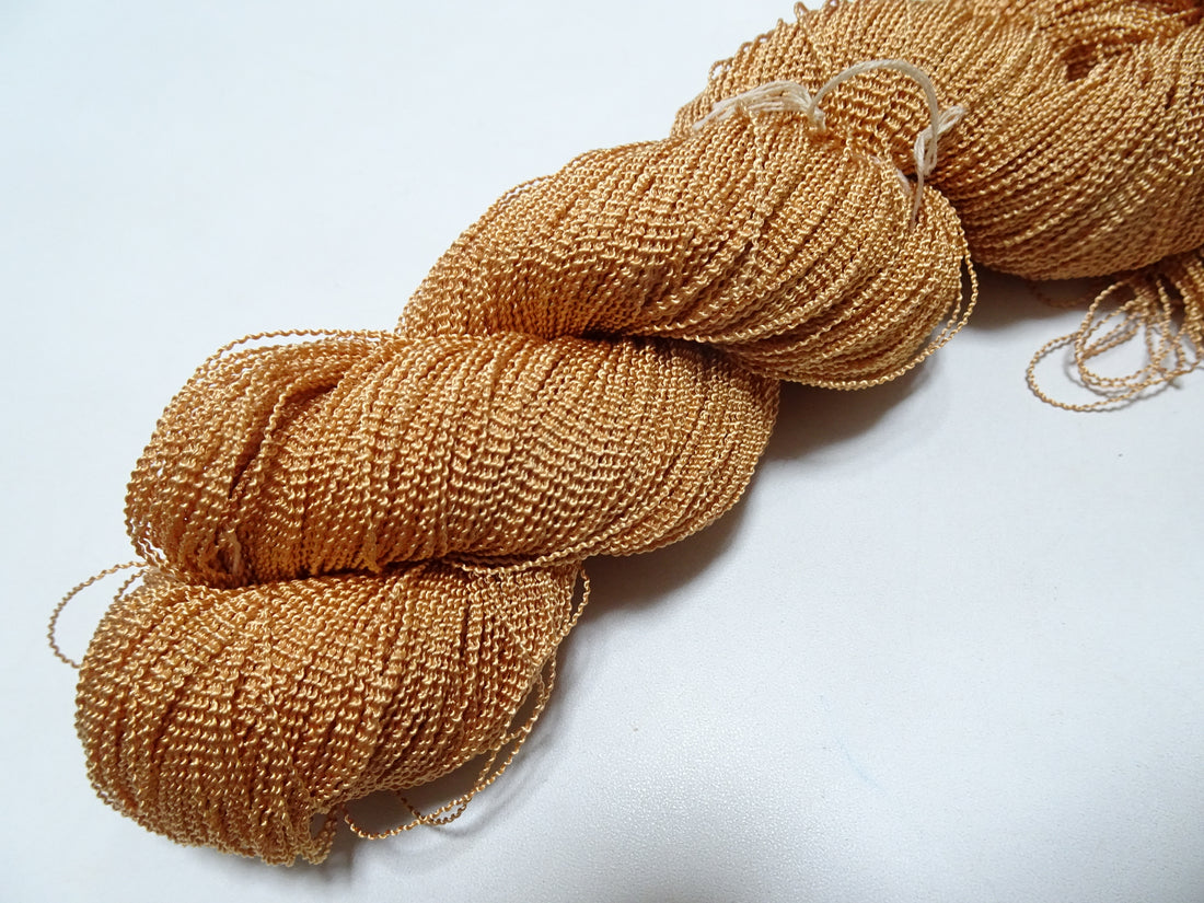 Japanese Vintage Kabe Silk Thread Embroidery & Weaving 16116