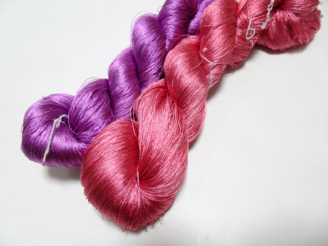 Japanese Vintage Twisted Silk Thread 2sets Embroidery 15759