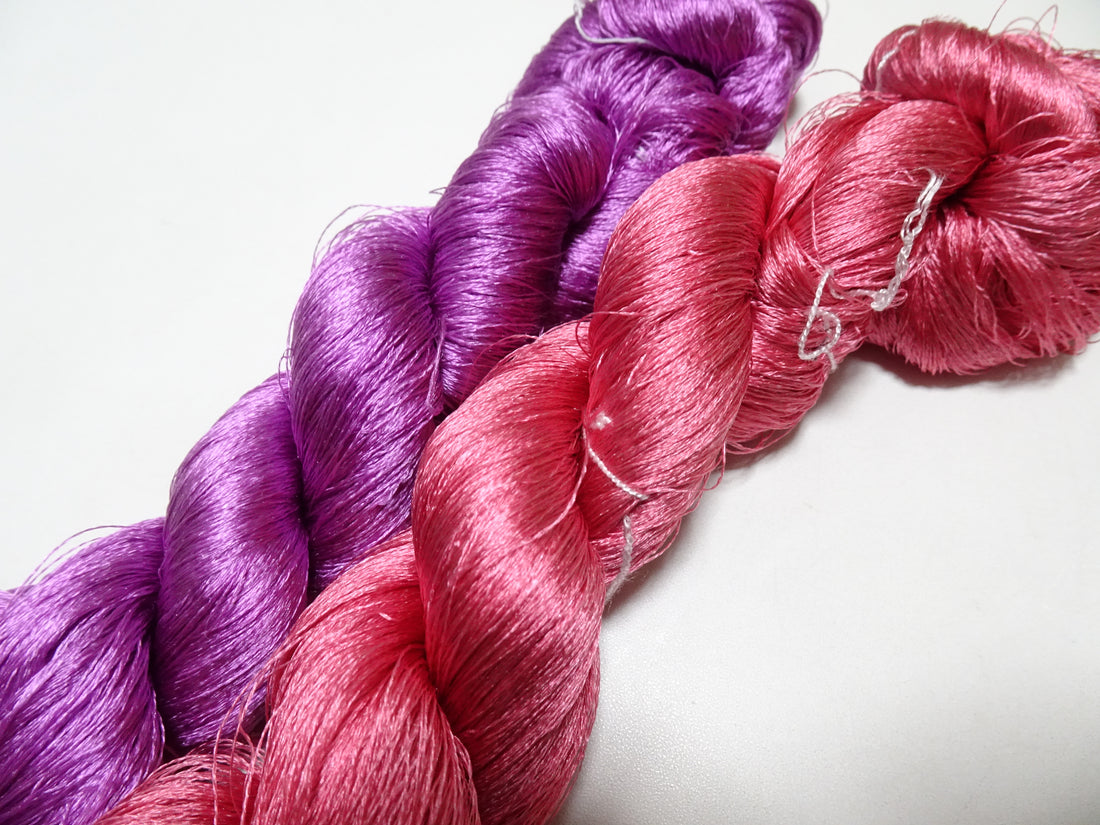 Japanese Vintage Twisted Silk Thread 2sets Embroidery 15759