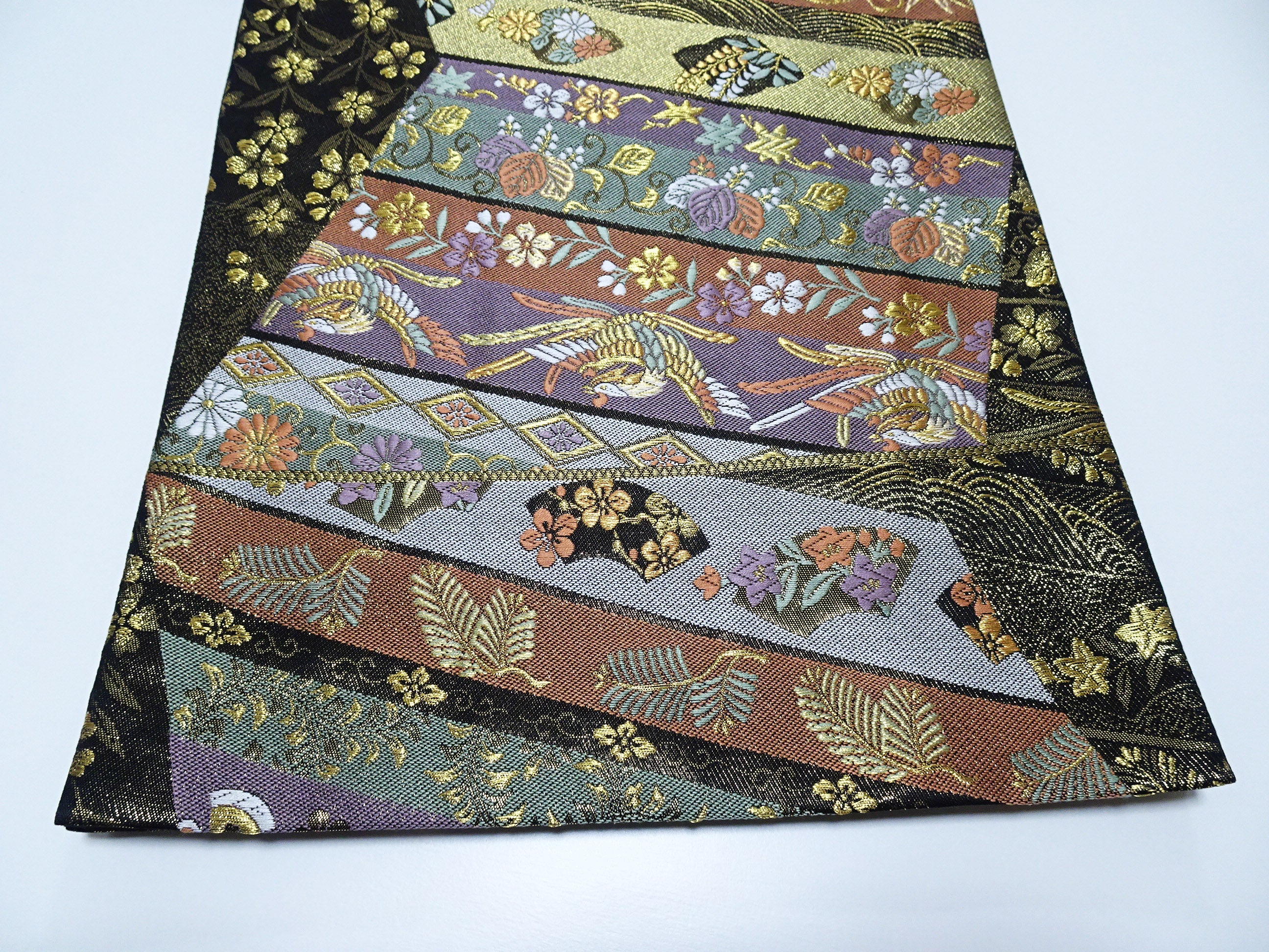 Japanese Kimono Silk Fukuro Woven Classic Pattern 13733