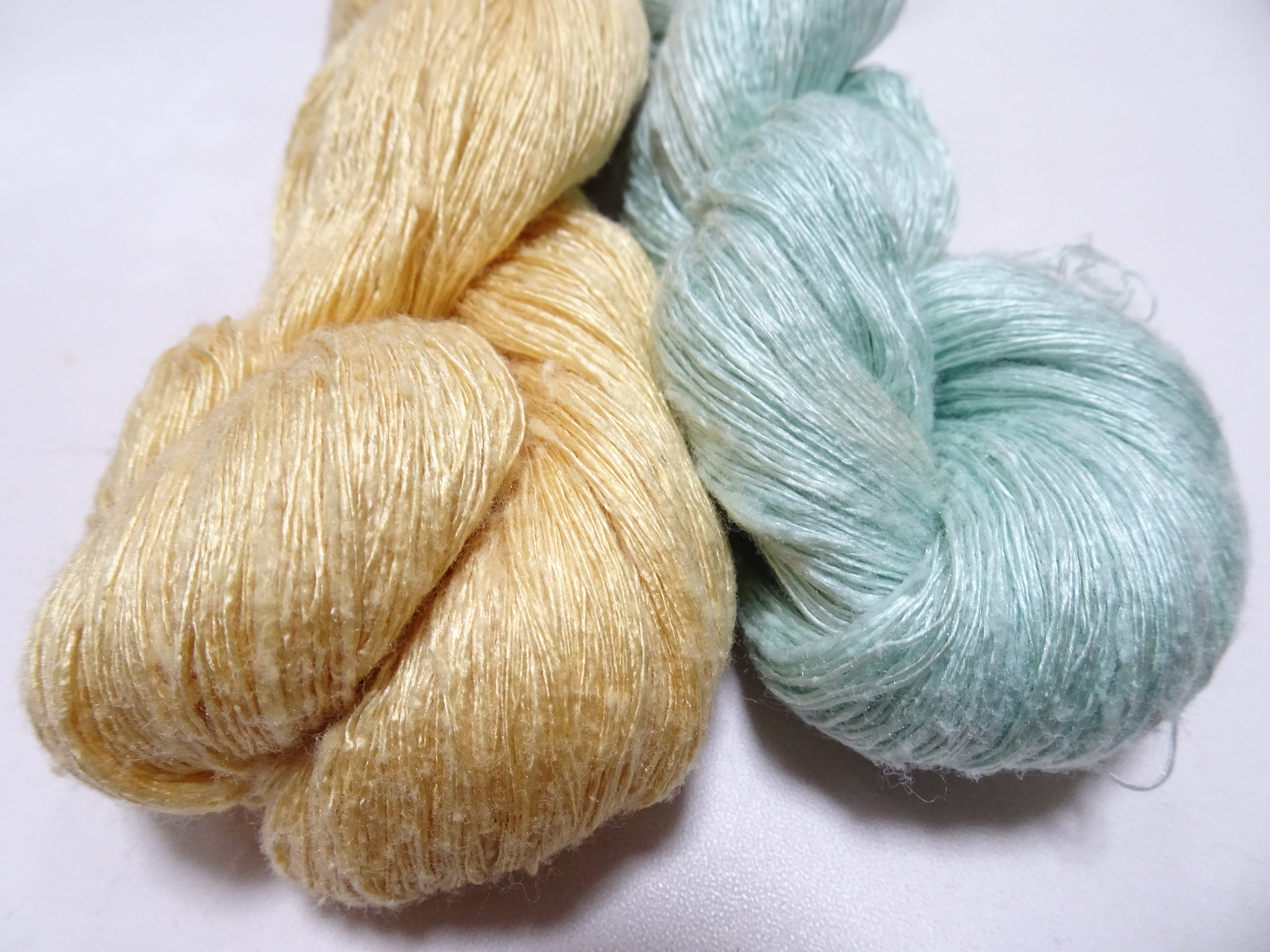 Japanese Vintage Mawata Tsumugi Fine Quality Silk Thread 2sets embroidery & Weave 17039