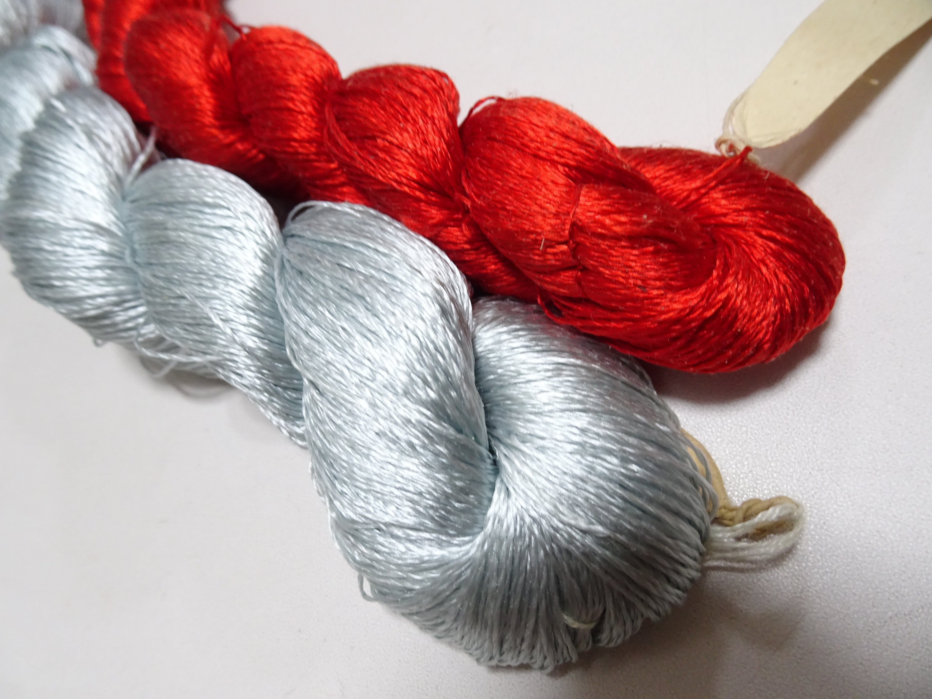 Japanese Vintage Twisted Silk Thread 2sets Embroidery 18396
