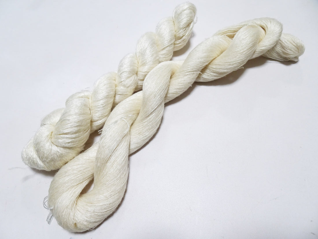 Japanese Vintage Mawata Tsumugi Fine Quality Silk Thread 2sets embroidery & Weave 17040