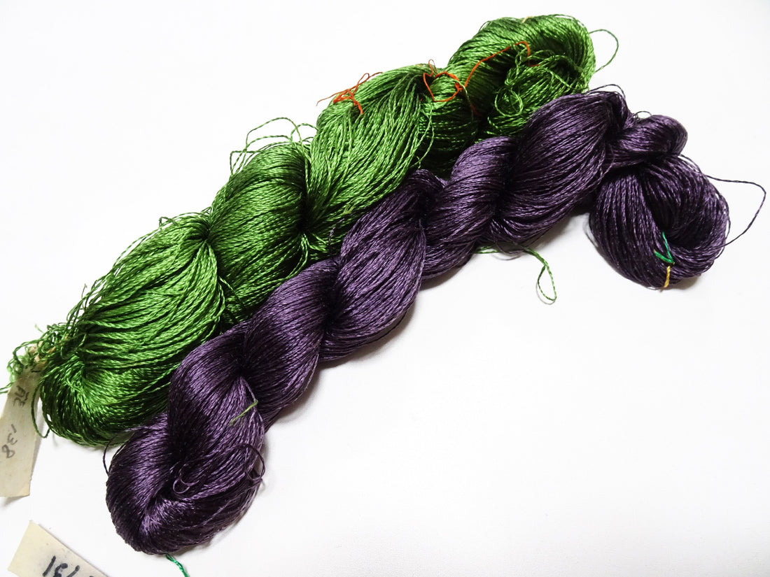Japanese Vintage Twisted Silk Thread 2sets Embroidery 18397