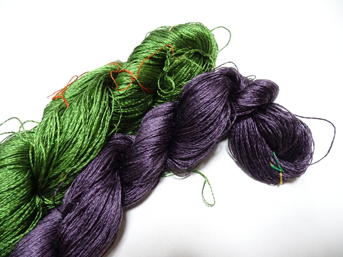 Japanese Vintage Twisted Silk Thread 2sets Embroidery 18397