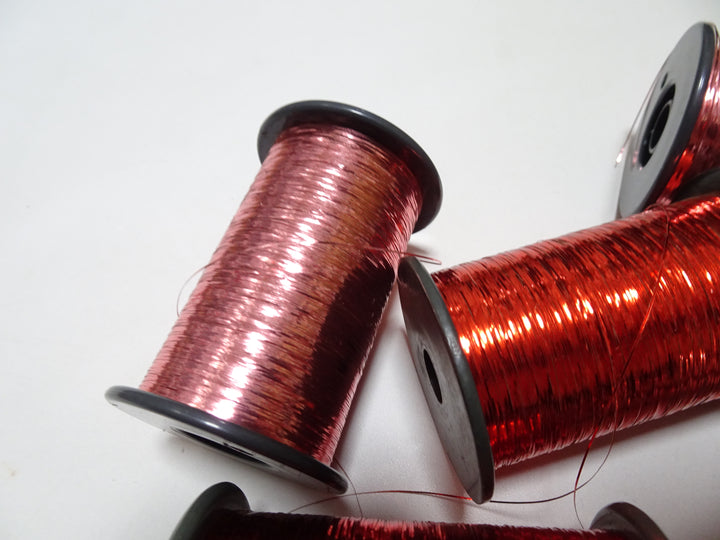 Japanese Vintage Metal thread flat type Hirahaku 5set  Aluminum foil &  Washi(japanese paper) embroidery 15282