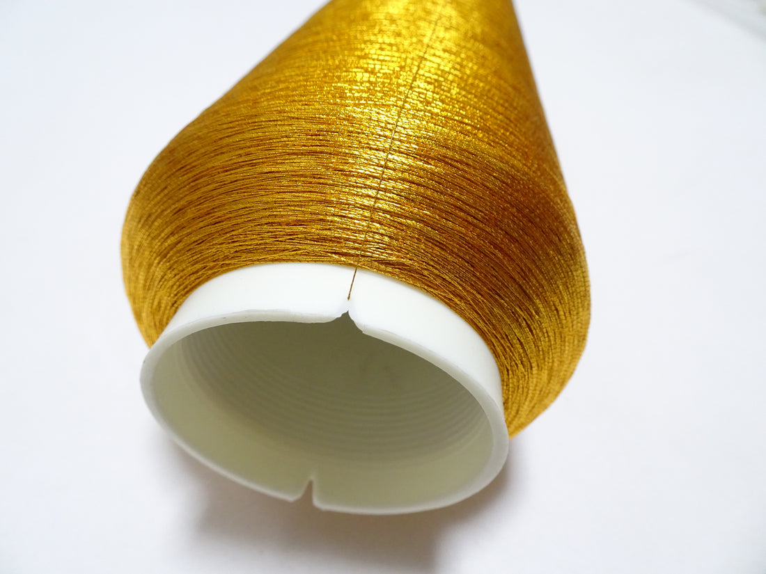 Japanese vintage high class gold leaf thread 110 embroidery  5000M  0.16mm