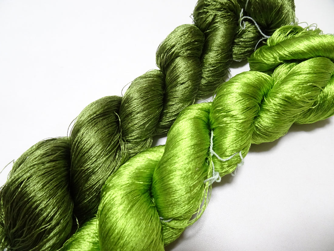 Japanese Vintage Twisted Silk Thread 2sets Embroidery 15760