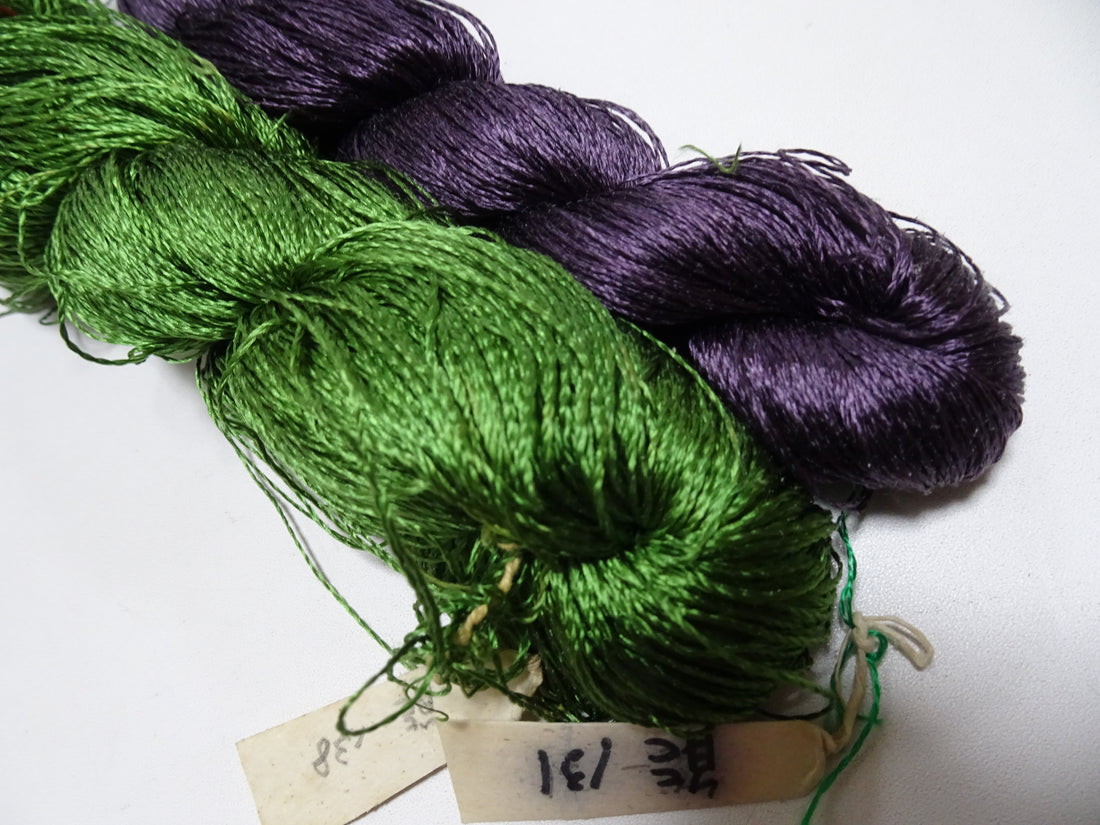 Japanese Vintage Twisted Silk Thread 2sets Embroidery 18397