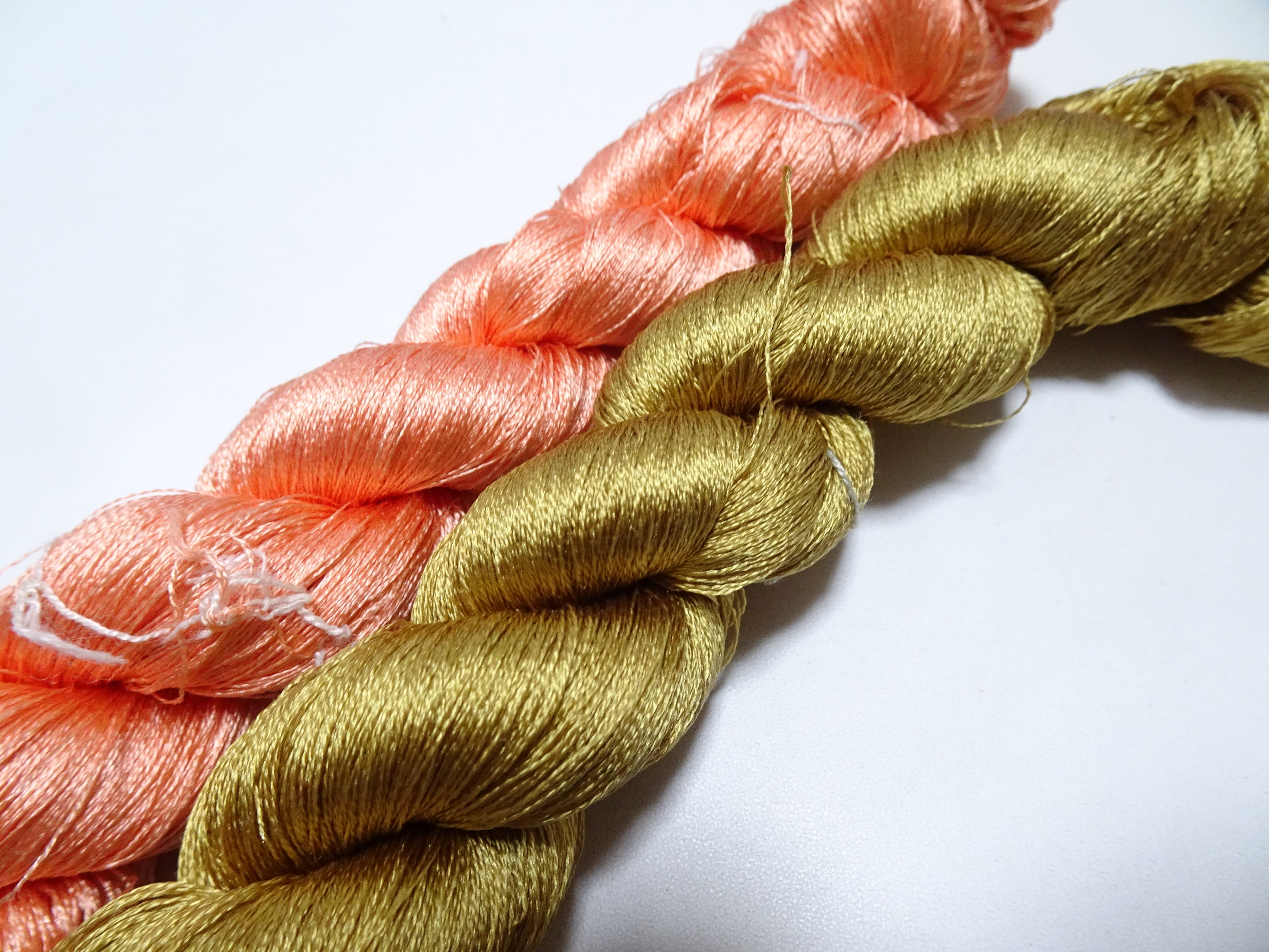 Japanese Vintage Twisted Silk Thread 2sets Embroidery 17360