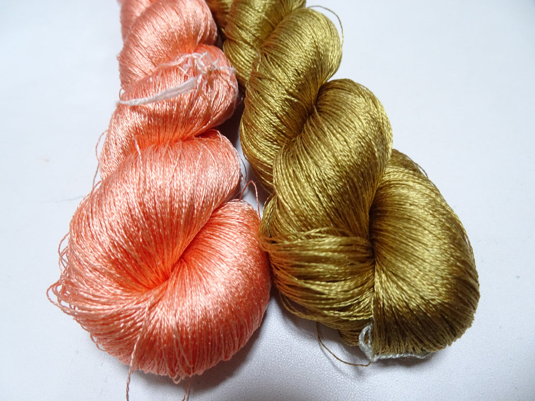 Japanese Vintage Twisted Silk Thread 2sets Embroidery 17360