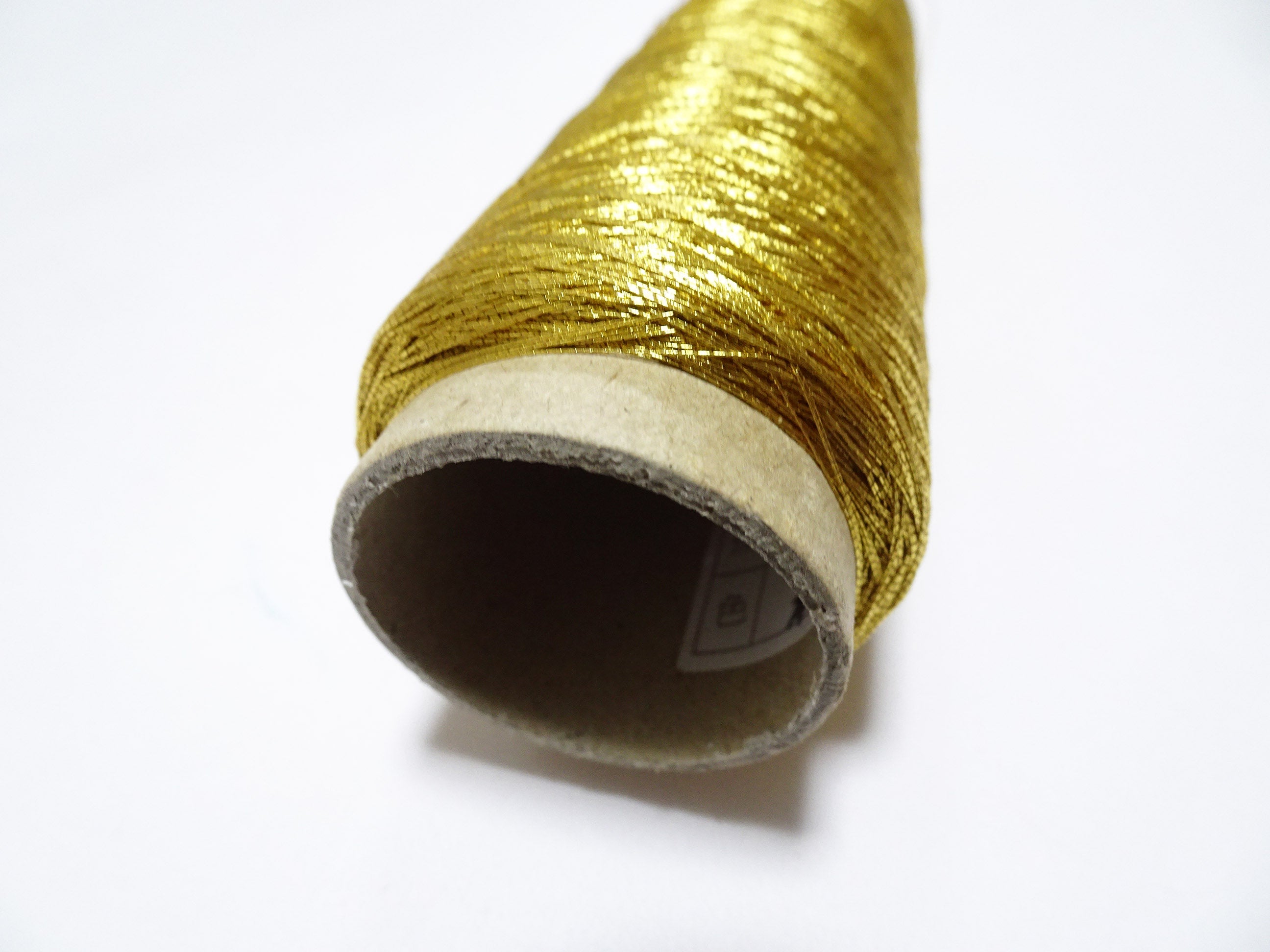 Limited 1 Special Price! More 700M Japanese Vintage Rare Superb 24K gold leaf thread embroidery  0.16mm