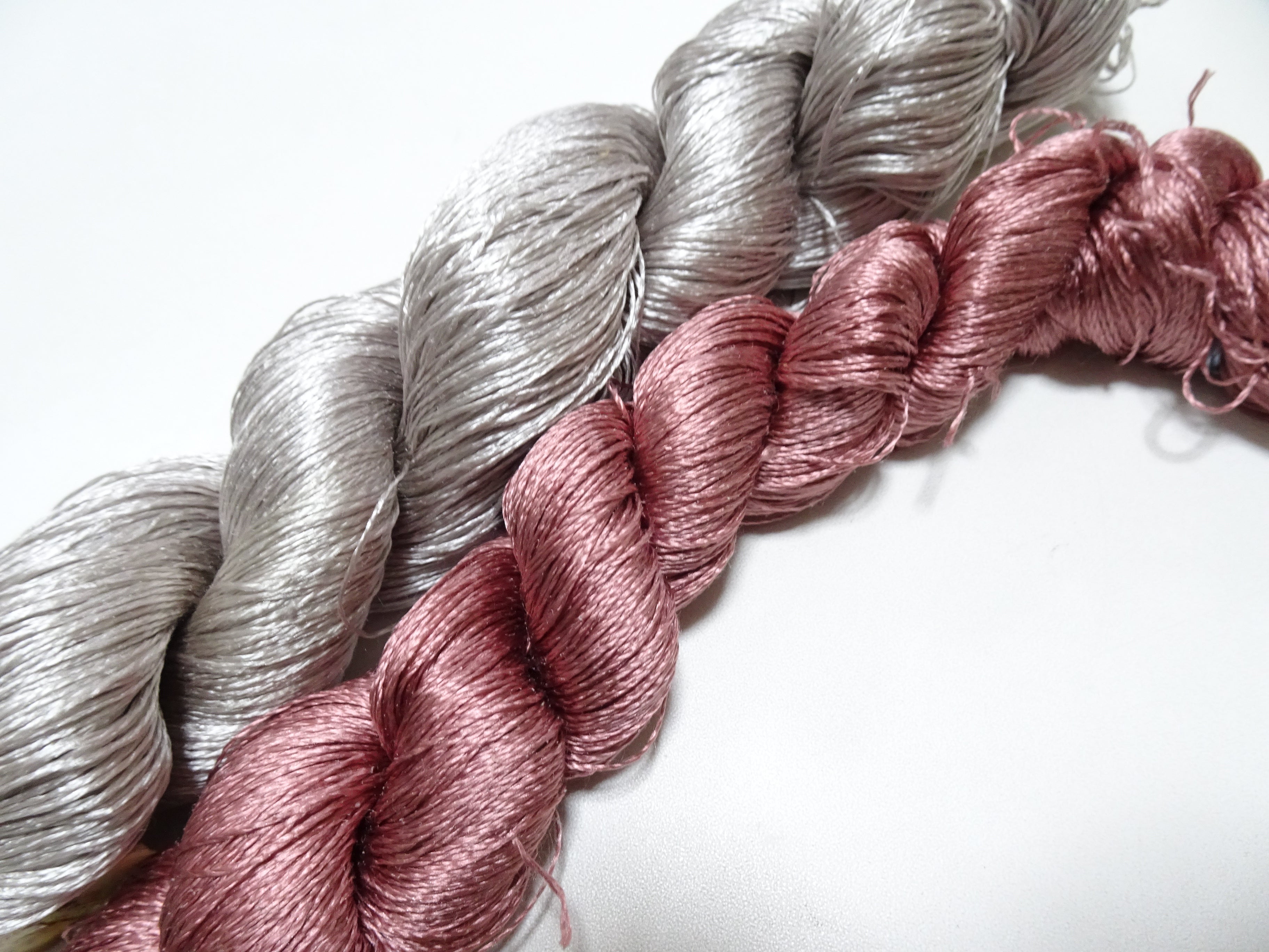 Japanese Vintage Twisted Silk Thread 2sets Embroidery 18398
