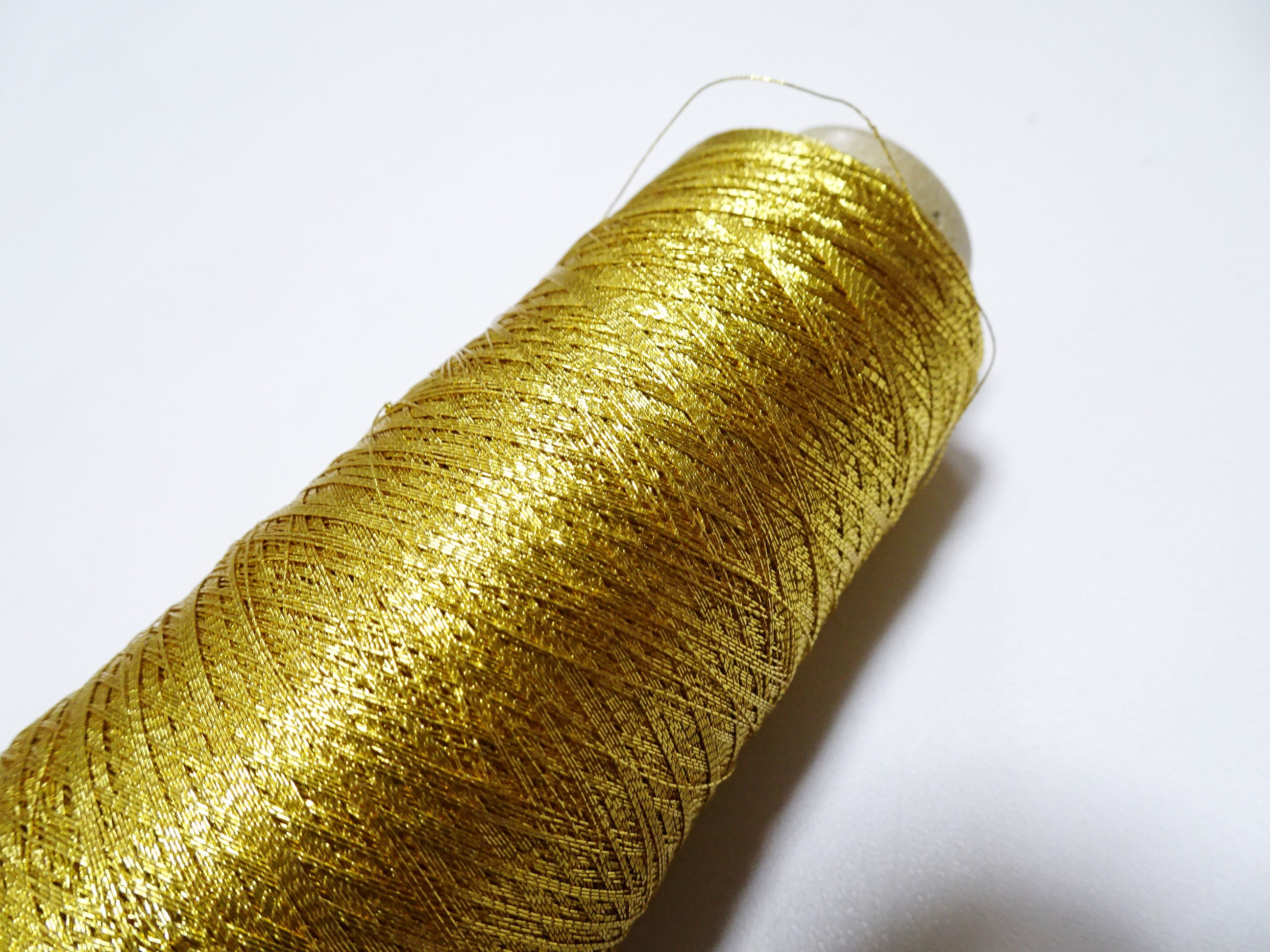Limited 1 Special Price! More 700M Japanese Vintage Rare Superb 24K gold leaf thread embroidery  0.16mm