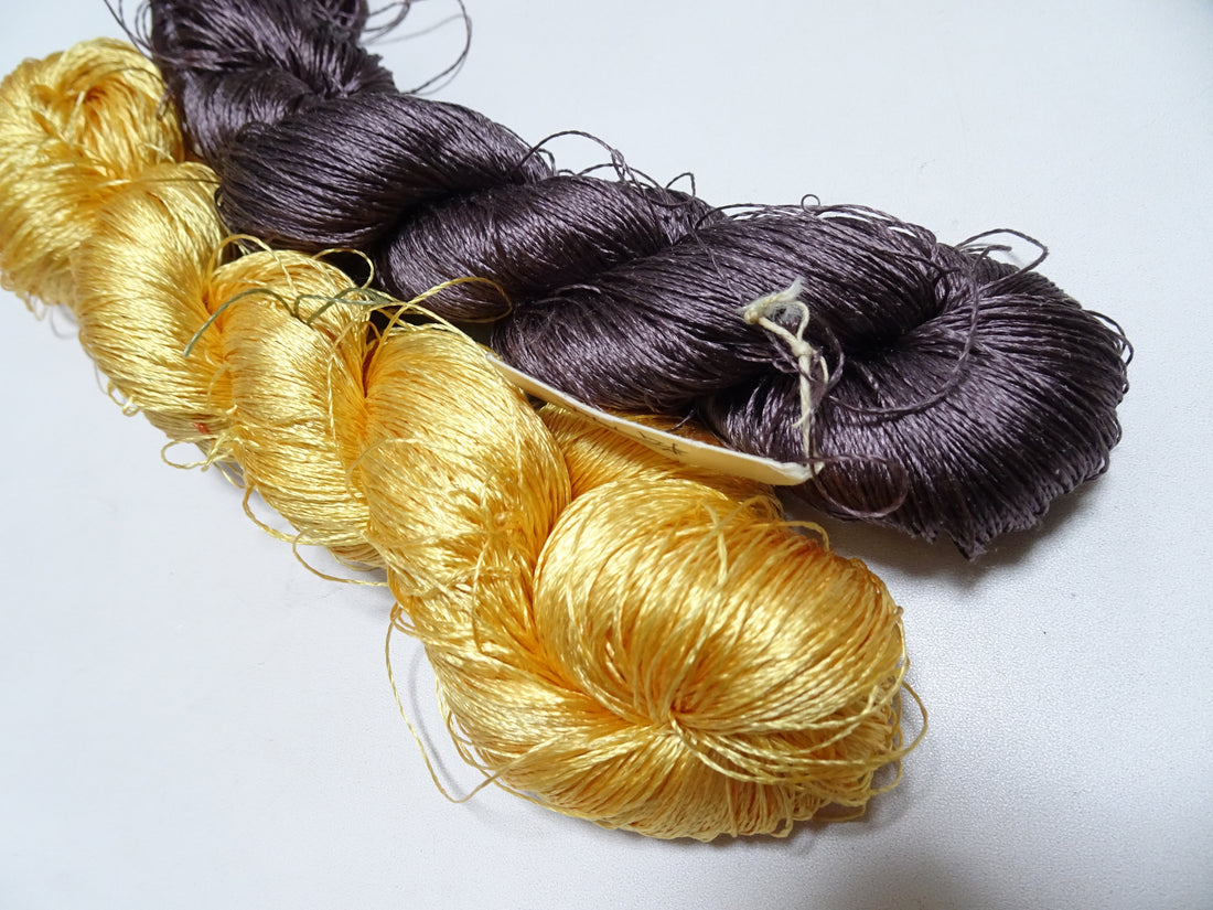 Japanese Vintage Silk Thread 2sets Embroidery 19507