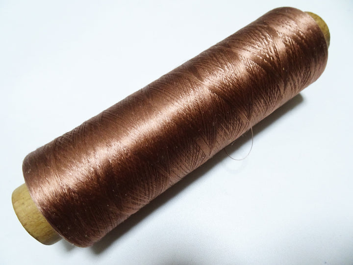 Japanese Vintage Silk Thread & Woodn Spool Embroidery 18717
