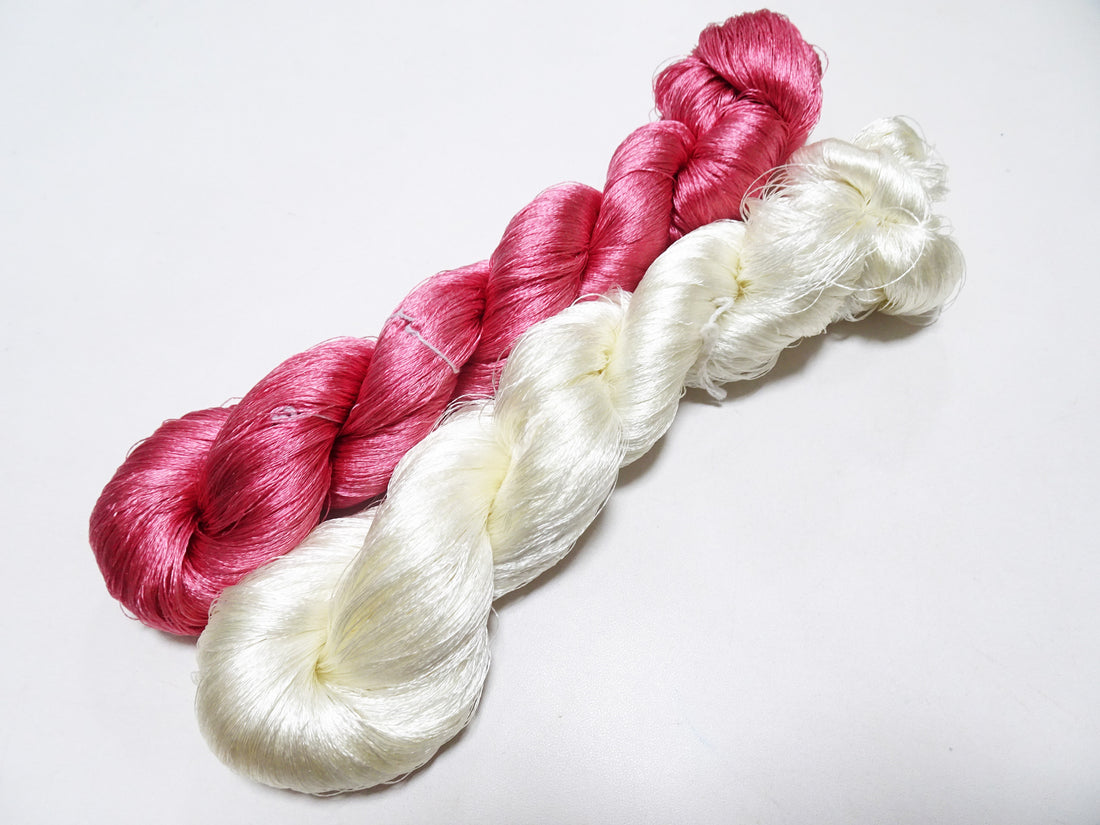 Japanese Vintage Twisted Silk Thread 2sets Embroidery 15762