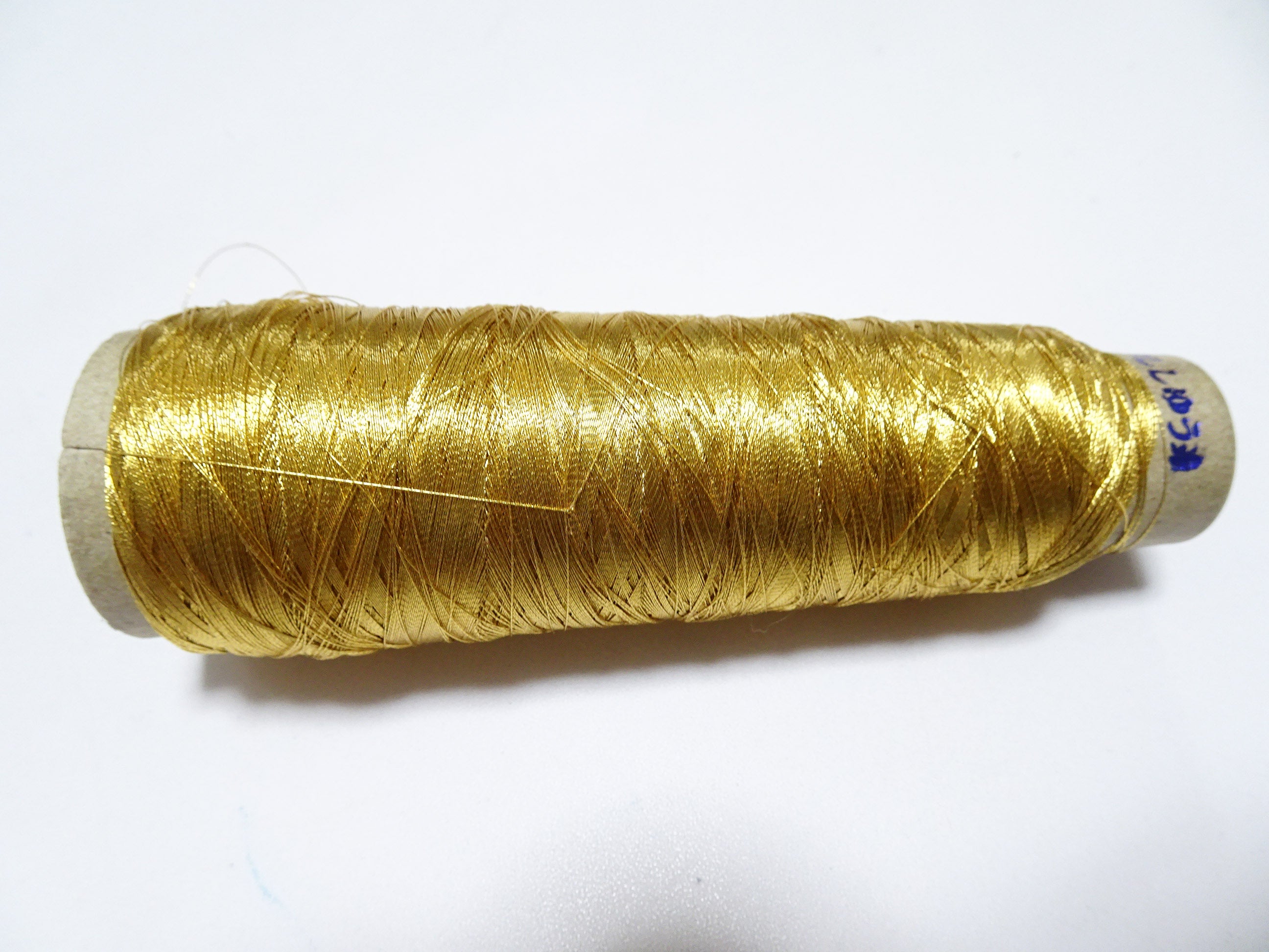 Limited 1 Special Price! More 400M Japanese Vintage Rare Superb 24K gold leaf thread embroidery  0.16mm