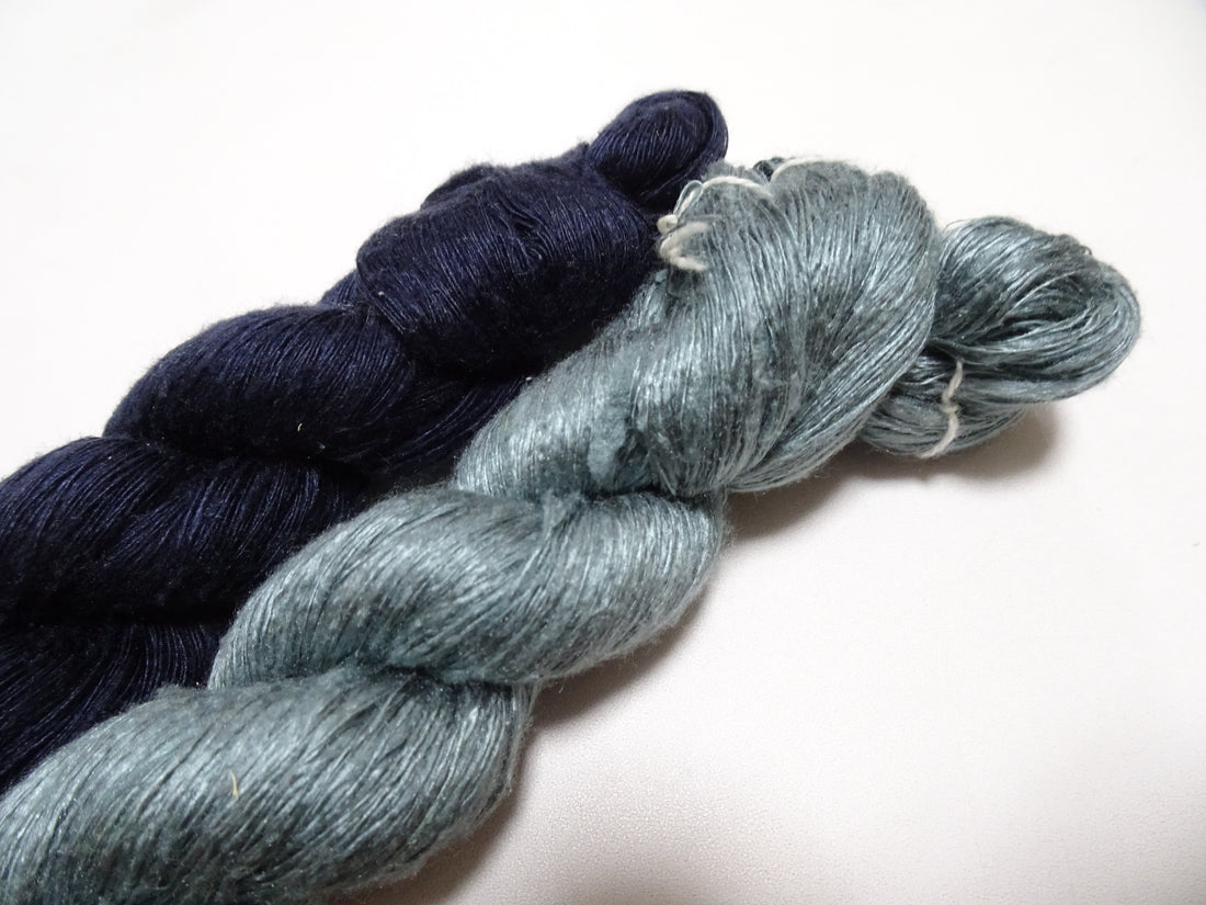 Japanese Vintage Mawata Tsumugi Fine Quality Silk Thread 2sets embroidery & Weave 17042
