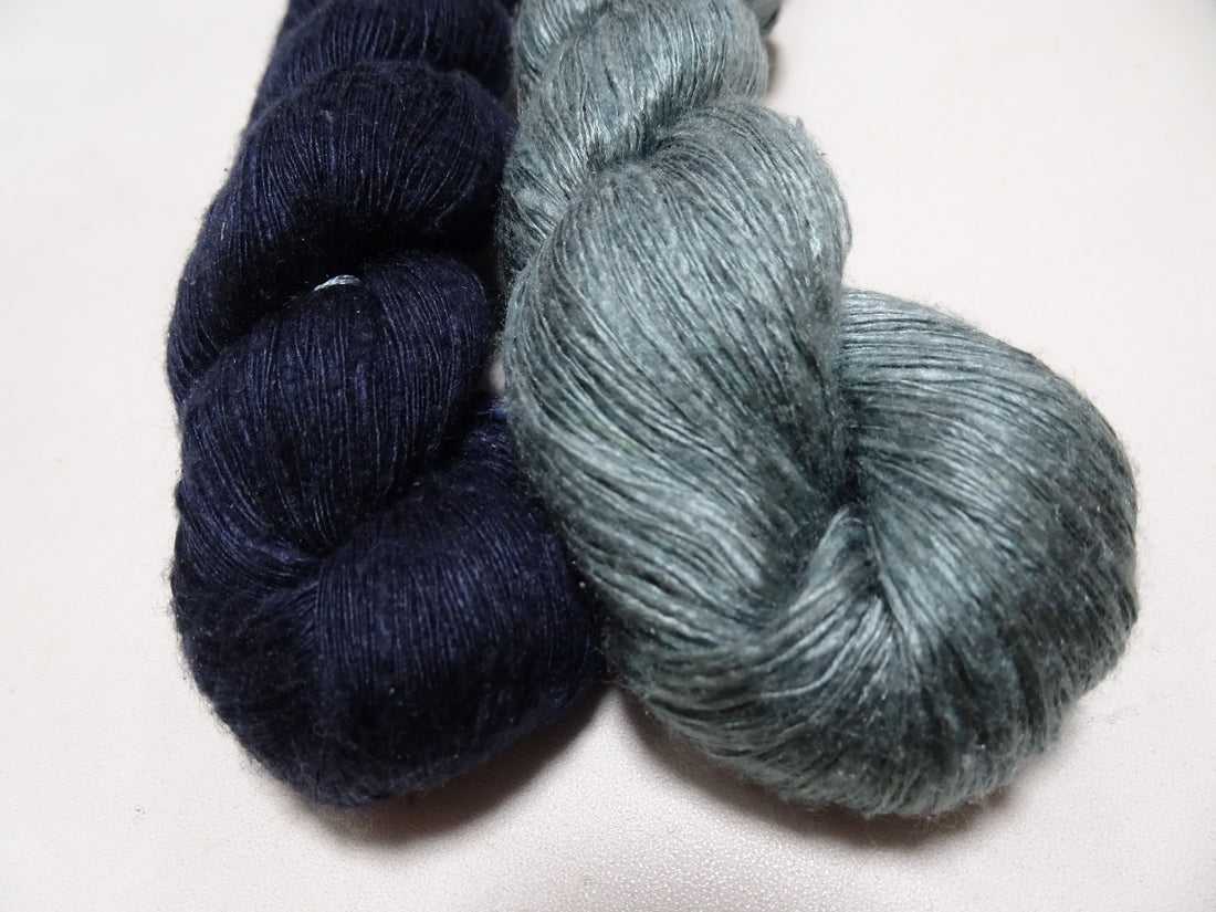 Japanese Vintage Mawata Tsumugi Fine Quality Silk Thread 2sets embroidery & Weave 17042