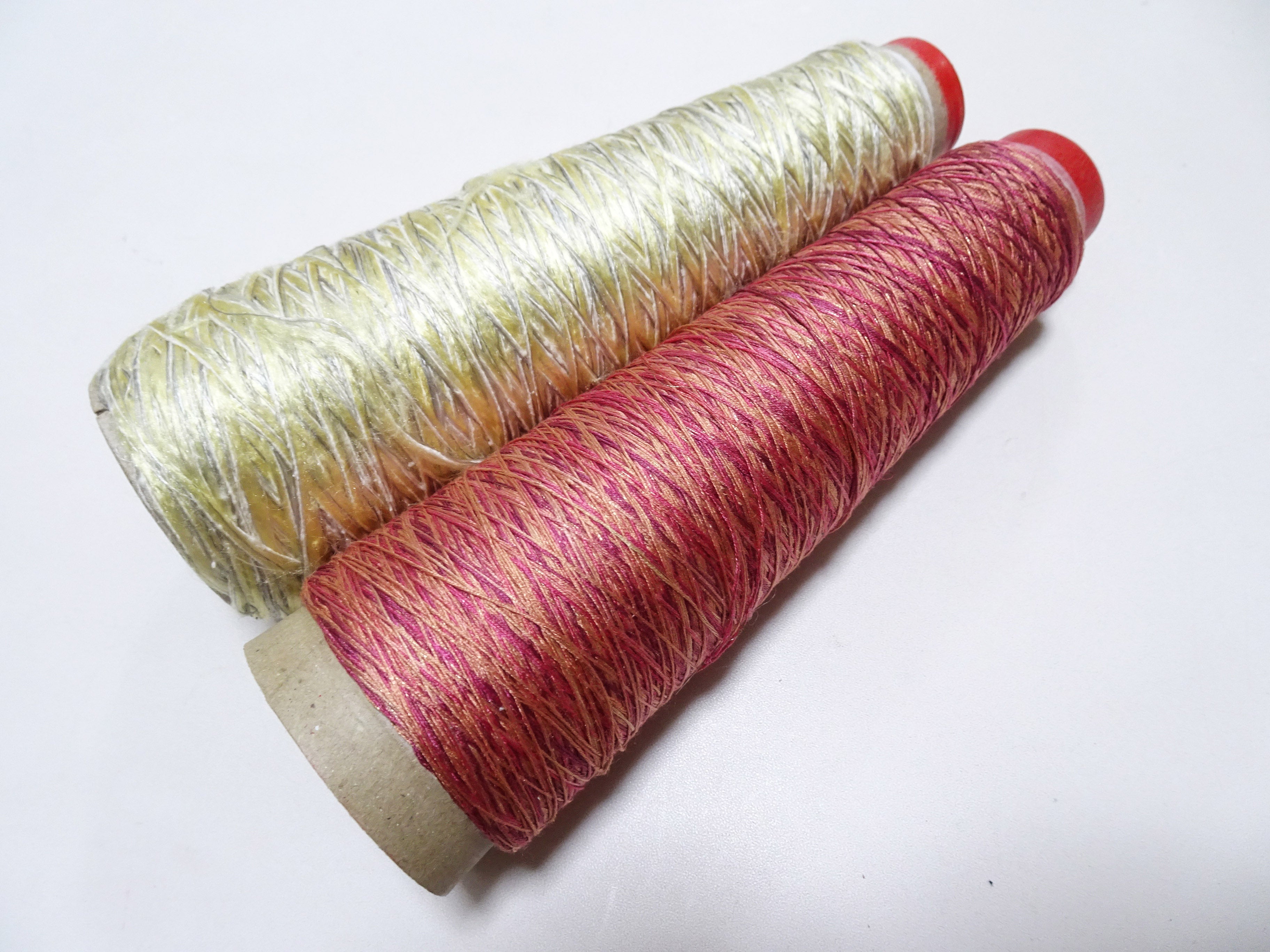Japanese Tanaka Gen Silk – One-of-a-Kind Hand-Dyed Artistic Silk Thread, Rare Japanese Artisan Yarn, Limited Stock 19203