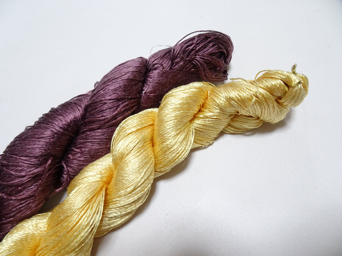 Japanese Vintage Twisted Silk Thread 2sets Embroidery 18401