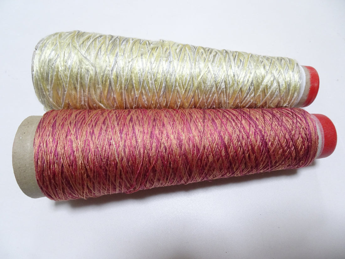Japanese Tanaka Gen Silk – One-of-a-Kind Hand-Dyed Artistic Silk Thread, Rare Japanese Artisan Yarn, Limited Stock 19203