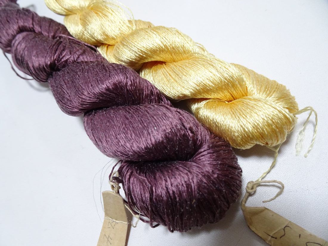 Japanese Vintage Twisted Silk Thread 2sets Embroidery 18401