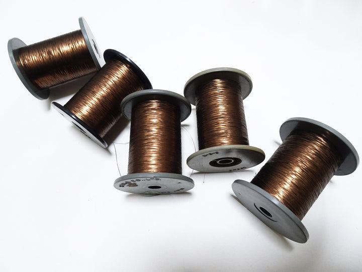 Japanese Vintage Metal thread flat type Hirahaku 5set  Aluminum foil &  Washi(japanese paper) embroidery 15287