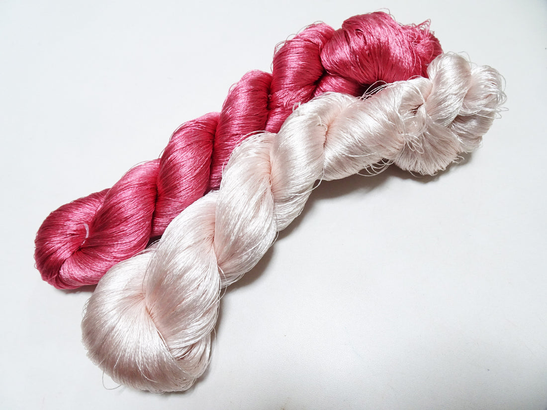 Japanese Vintage Twisted Silk Thread 2sets Embroidery 15765