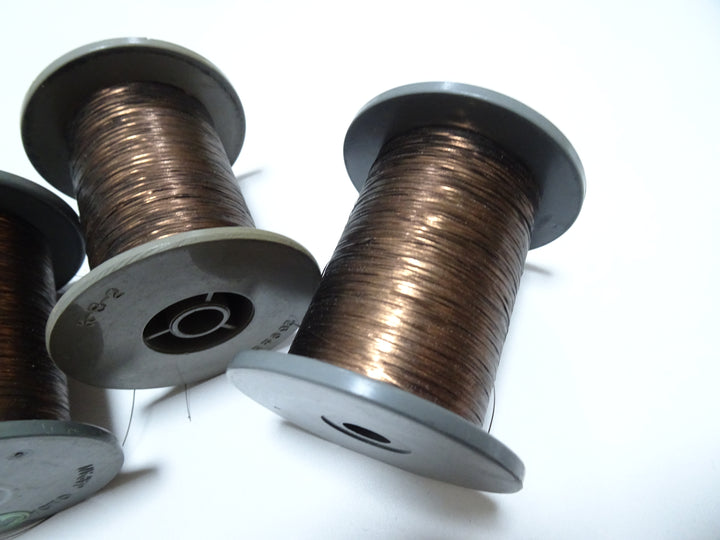 Japanese Vintage Metal thread flat type Hirahaku 5set  Aluminum foil &  Washi(japanese paper) embroidery 15287