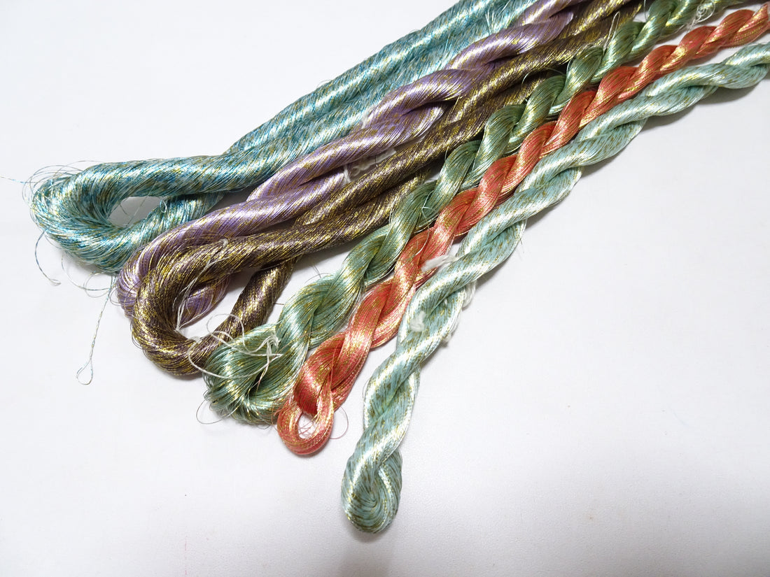 Special price!! Japanese Vintage High Class Thread Kinsunago  6sets embroidery 3000M  16271