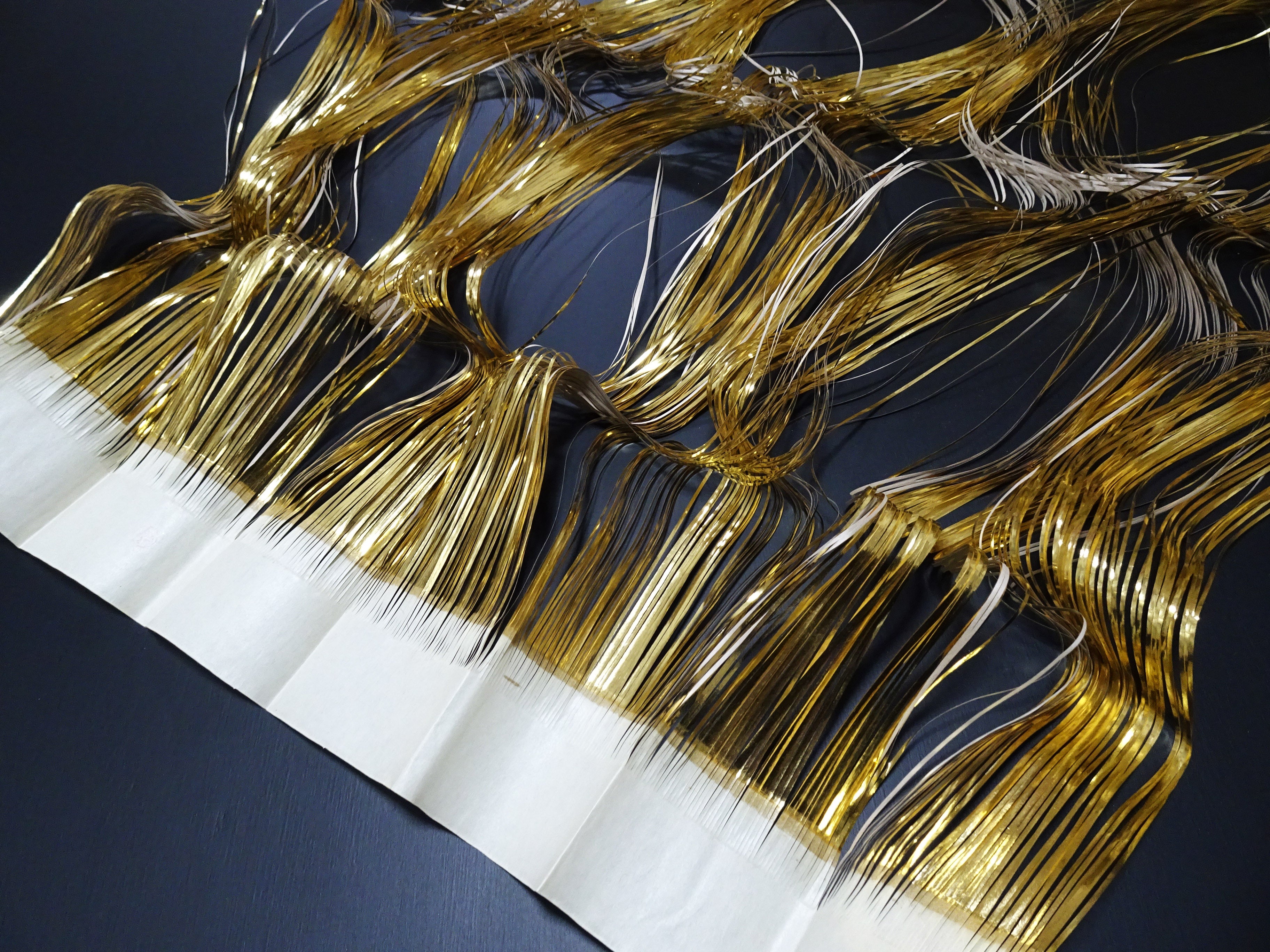 Super Rare Vintage Saga Nishiki Flat 24K Gold Leaf Thread