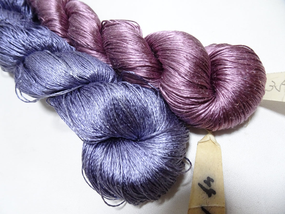 Japanese Vintage Twisted Silk Thread 2sets Embroidery 18403