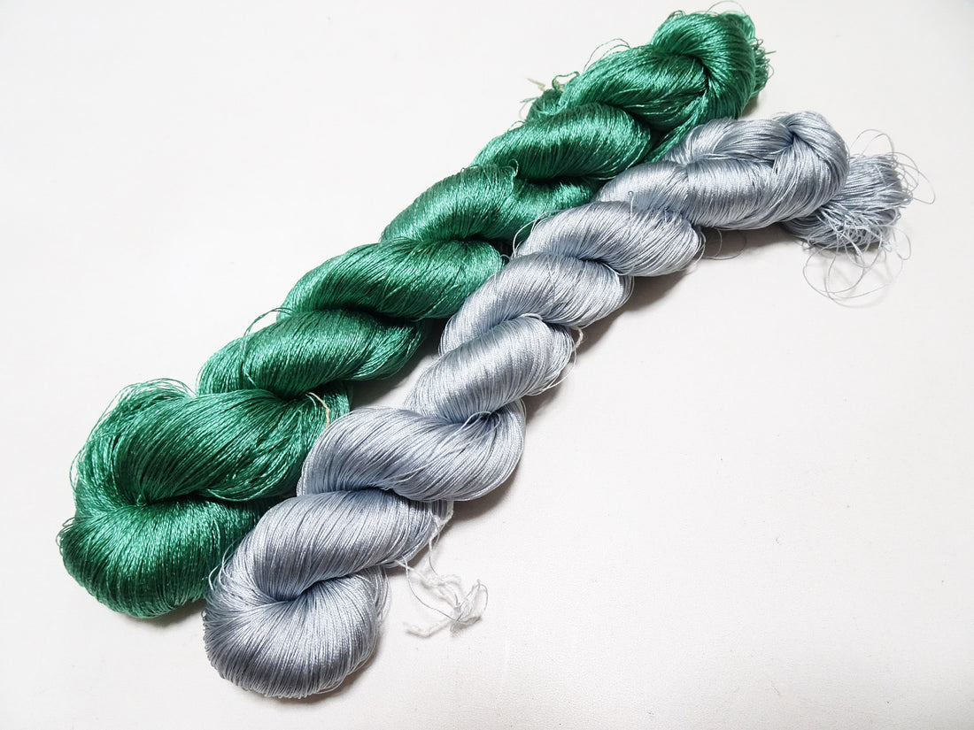 Japanese Vintage Twisted Silk Thread 2sets Embroidery 17366