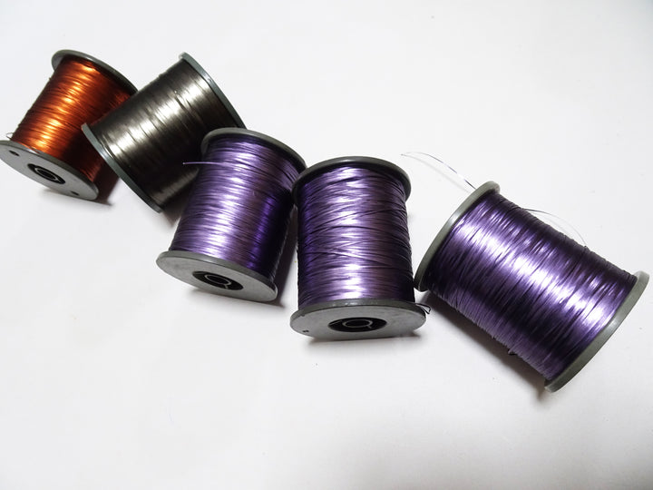 Japanese Vintage Metal thread flat type Hirahaku 5set  Aluminum foil &  Washi(japanese paper) embroidery 15289