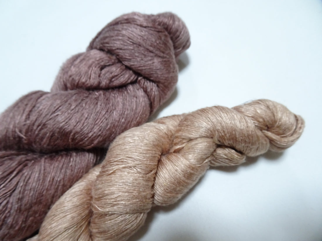 Japanese Vintage Mawata Tsumugi Fine Quality Silk Thread 2sets embroidery & Weave 17047