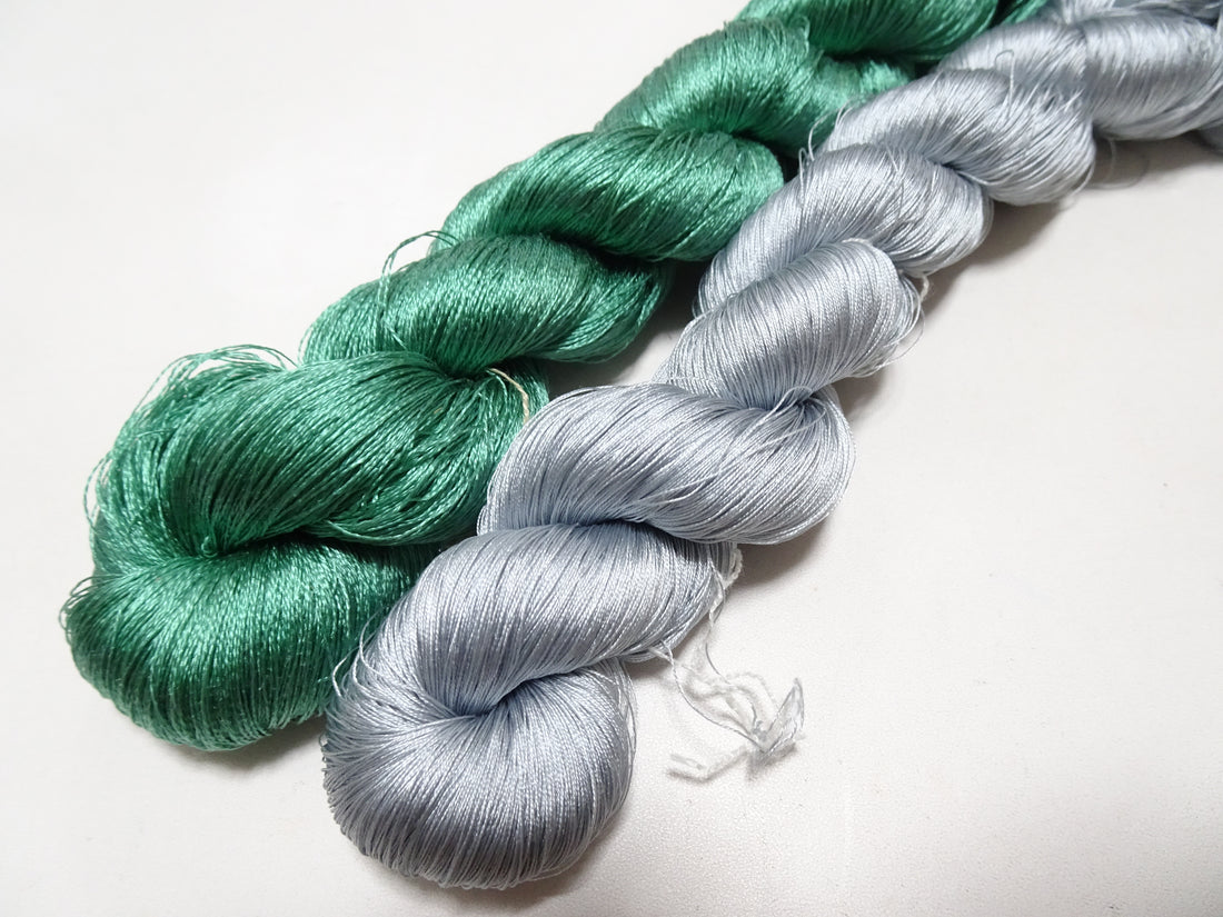 Japanese Vintage Twisted Silk Thread 2sets Embroidery 17366