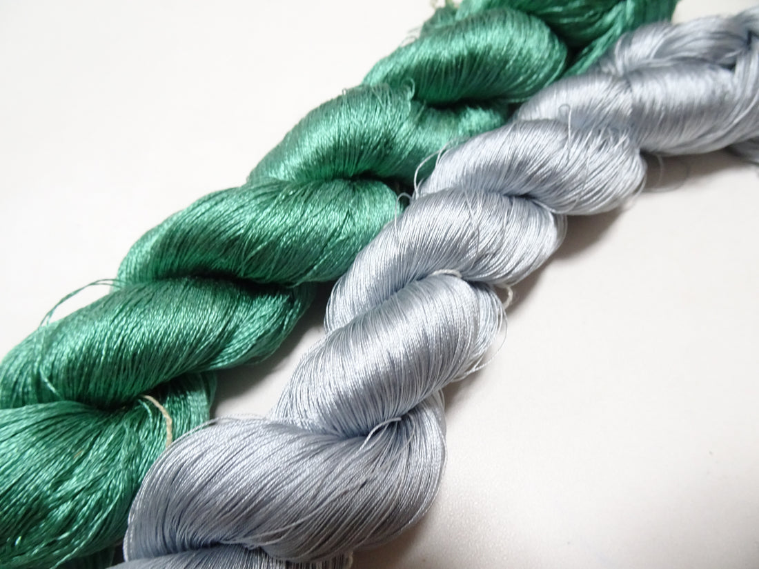 Japanese Vintage Twisted Silk Thread 2sets Embroidery 17366