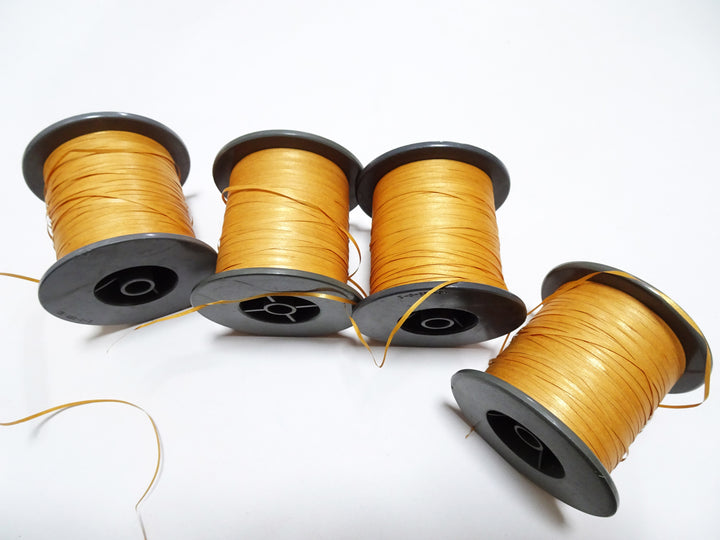 Japanese Rare Vintage Washi (japanese paper) Flat Thread 4sets  Weave &   embroidery 15290