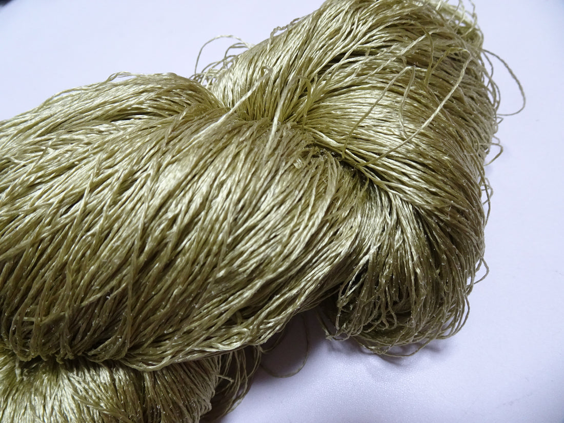 Japanese Vintage Twisted Silk Thread Embroidery 16798