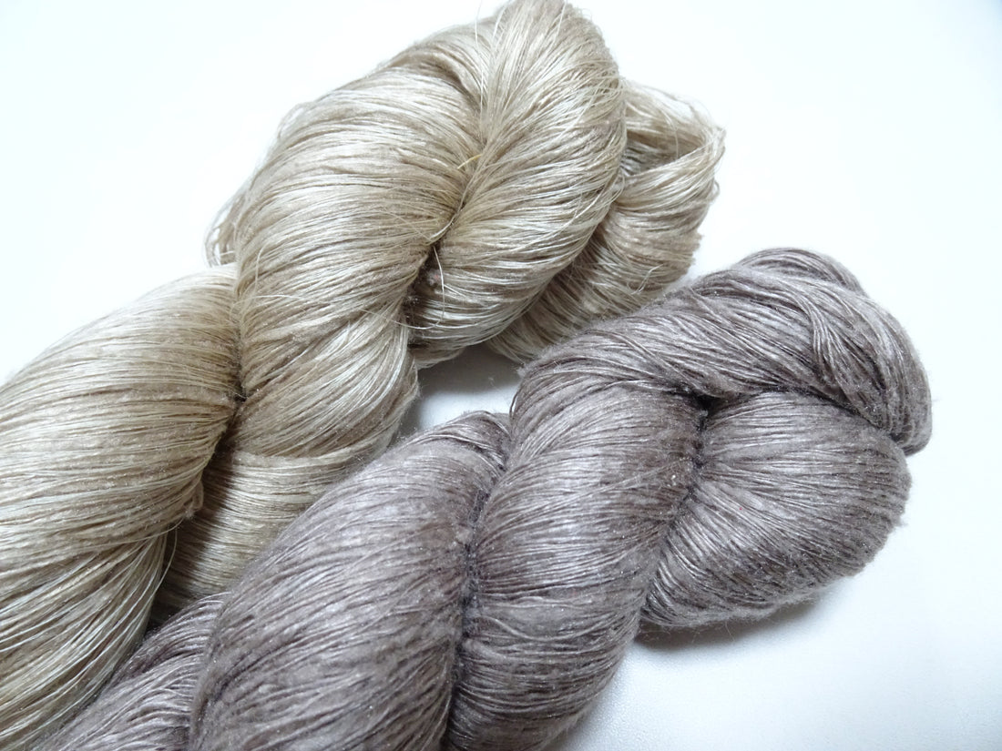 Japanese Vintage Mawata Tsumugi Fine Quality Silk Thread 2sets embroidery & Weave 17049