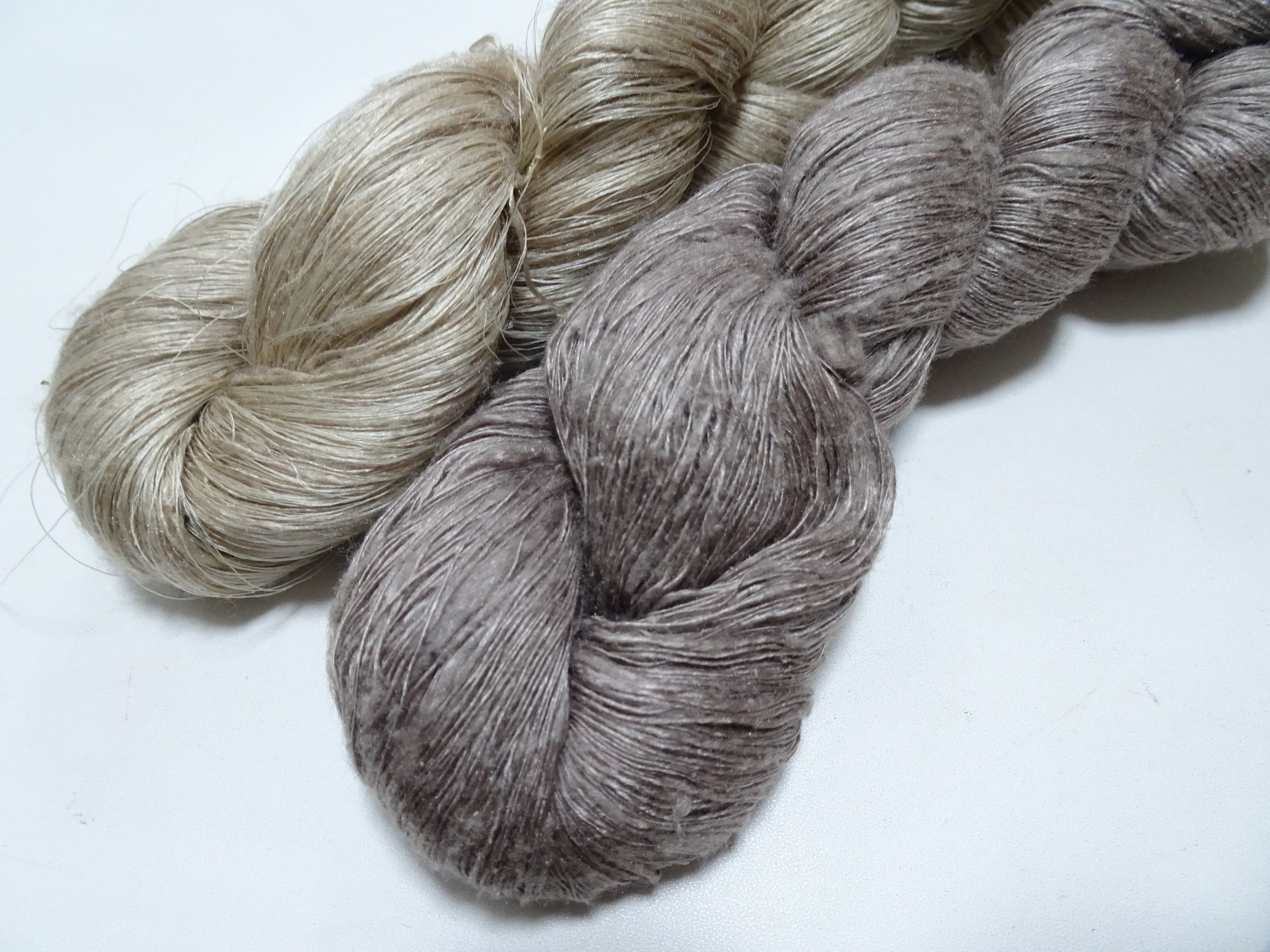 Japanese Vintage Mawata Tsumugi Fine Quality Silk Thread 2sets embroidery & Weave 17049