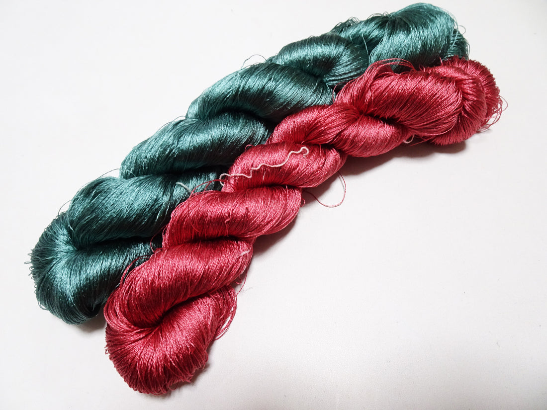 Japanese Vintage Twisted Silk Thread 2sets Embroidery 17369
