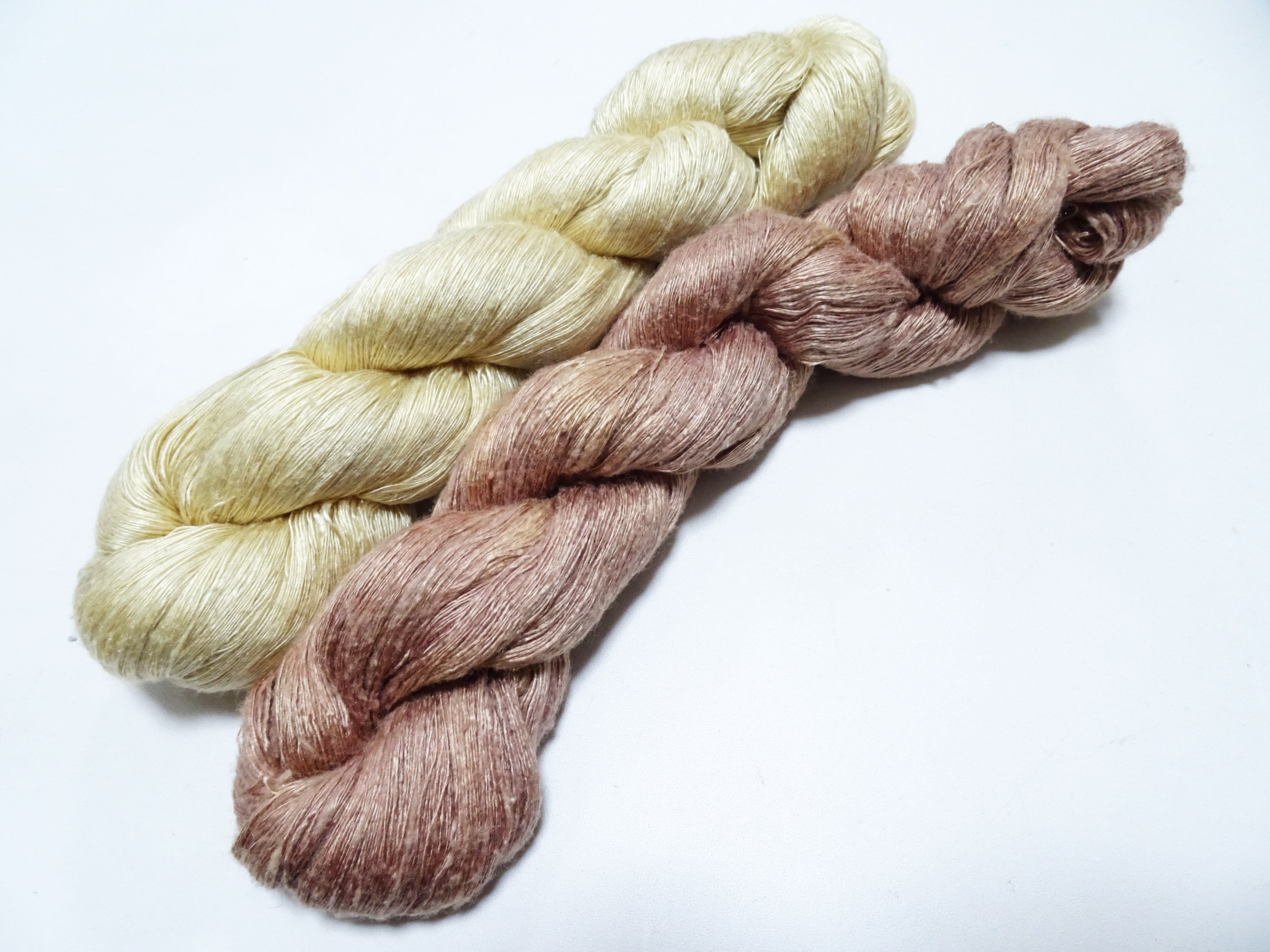 Japanese Vintage Mawata Tsumugi Fine Quality Silk Thread 2sets embroidery & Weave 17050