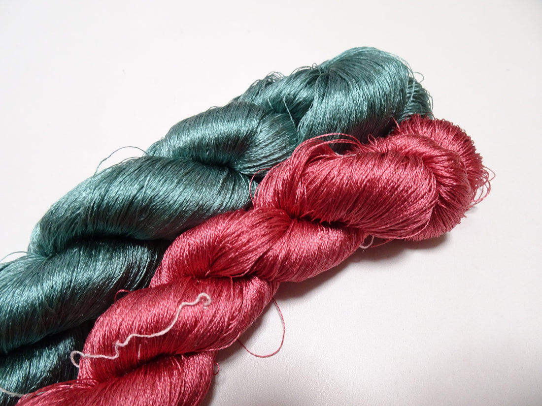 Japanese Vintage Twisted Silk Thread 2sets Embroidery 17369
