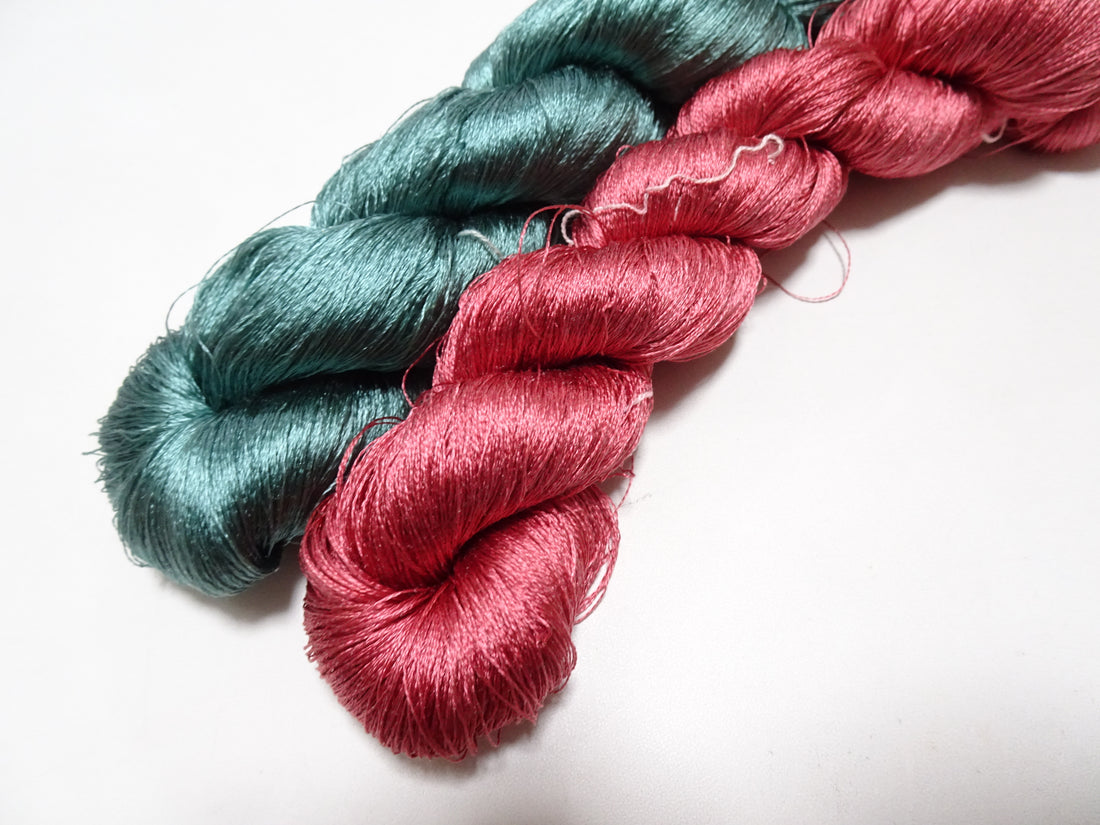 Japanese Vintage Twisted Silk Thread 2sets Embroidery 17369
