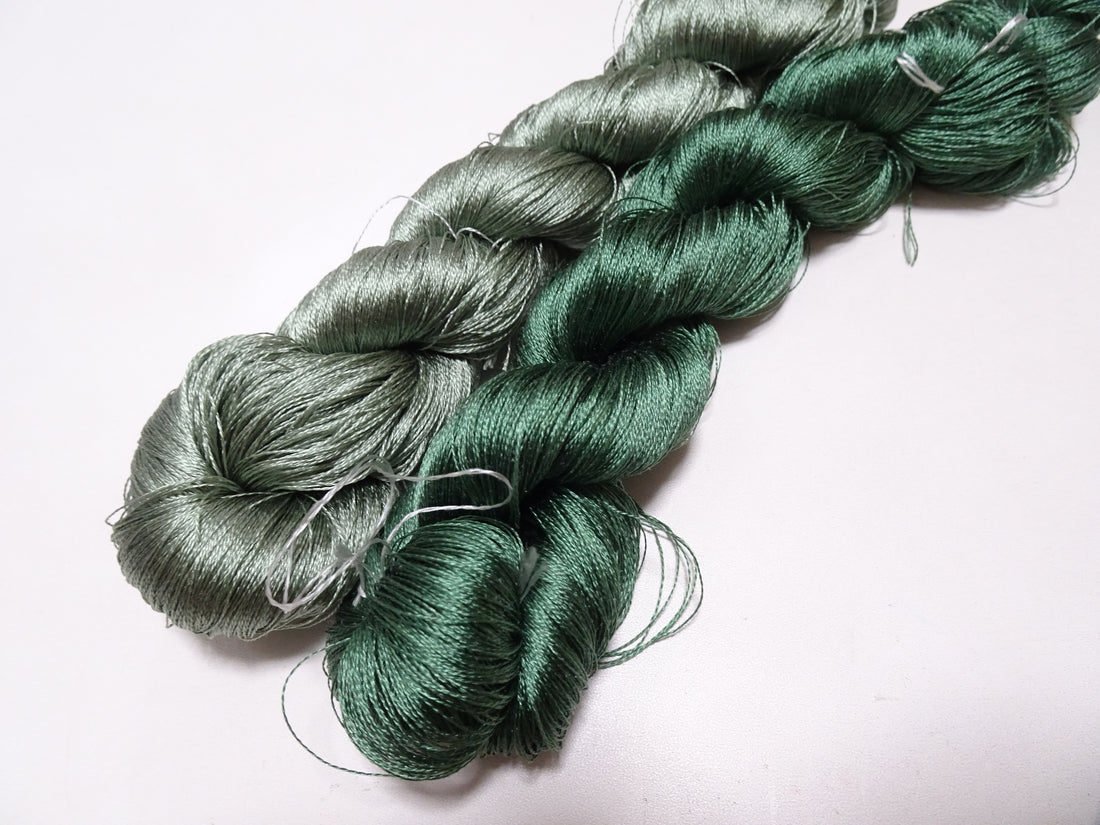 Japanese Vintage Twisted Silk Thread 2sets Embroidery 17226